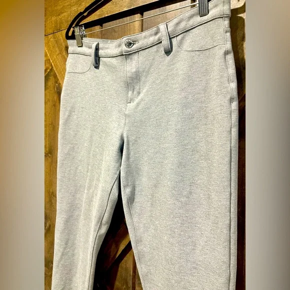 EUC Calvin Klein Light Gray Skinny Ankle Stretch Pants Sz L - Picture 4 of 16